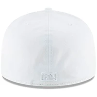New York Yankees Era All White Primary Logo Basic 59FIFTY Fitted Hat