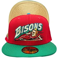 Buffalo Bisons Red Lucky Charms Pack Hometown Collection Side Patch Gold UV Annual Clearance 59FIFTY Fitted Hat