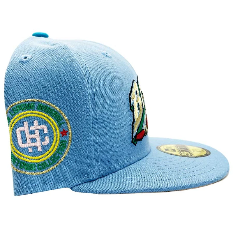 Buffalo Bisons Light Blue Lucky Charms Pack Hometown Collection Side Patch Gold UV Annual Clearance 59FIFTY Fitted Hat