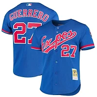 Montreal Expos Vladimir Guerrero Mitchell & Ness 2002 Royal Blue Cooperstown Authentic Mesh BP Jersey