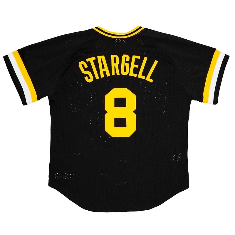 Pittsburgh Pirates Willie Stargell Mitchell & Ness 1982 Black Mesh Pullover Jersey