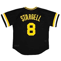 Pittsburgh Pirates Willie Stargell Mitchell & Ness 1982 Black Mesh Pullover Jersey