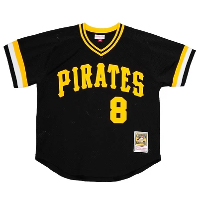 Pittsburgh Pirates Willie Stargell Mitchell & Ness 1982 Black Mesh Pullover Jersey