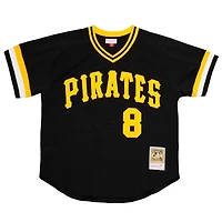 Pittsburgh Pirates Willie Stargell Mitchell & Ness 1982 Black Mesh Pullover Jersey