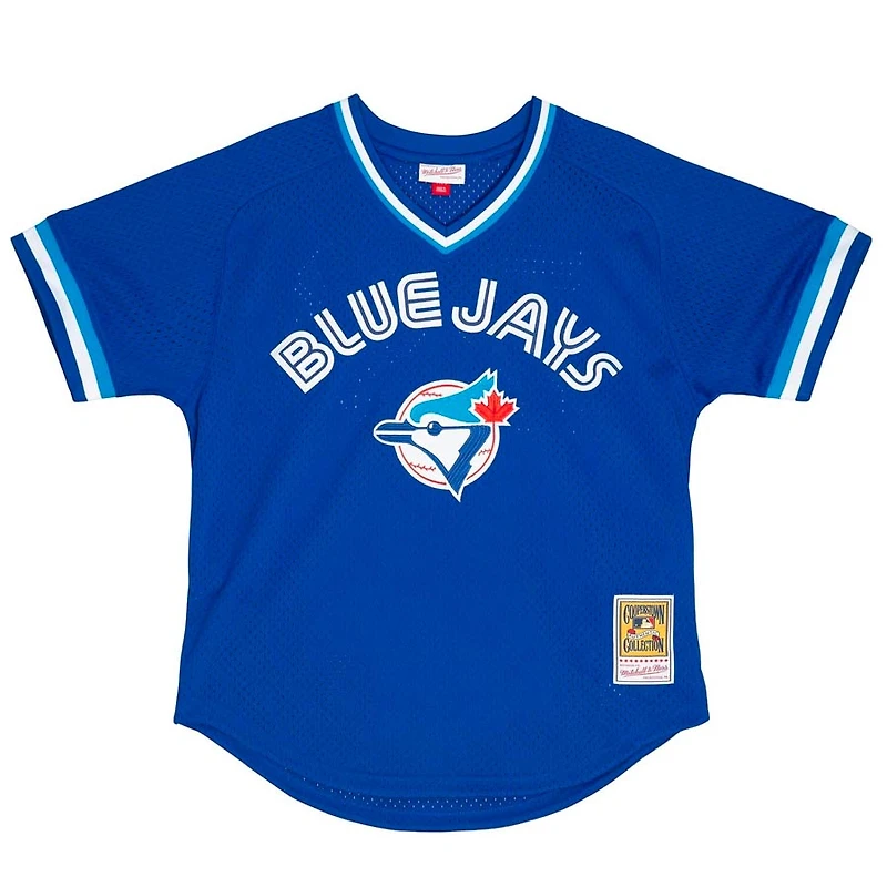 Toronto Blue Jays Joe Carter Mitchell & Ness 1993 Royal Mesh Pullover Jersey