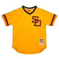 San Diego Padres Dave Winfield Mitchell & Ness 1980 Yellow Mesh Pullover Jersey