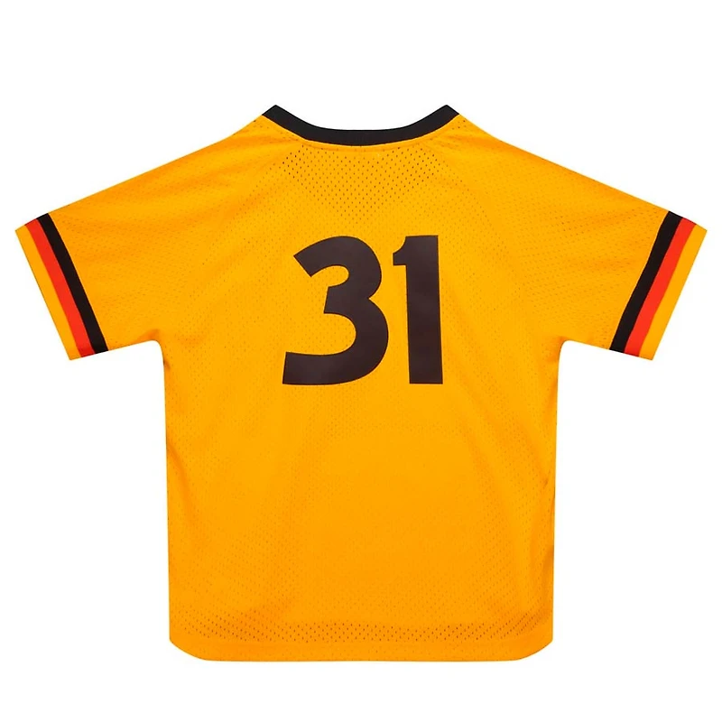 San Diego Padres Dave Winfield Mitchell & Ness 1980 Yellow Mesh Pullover Jersey