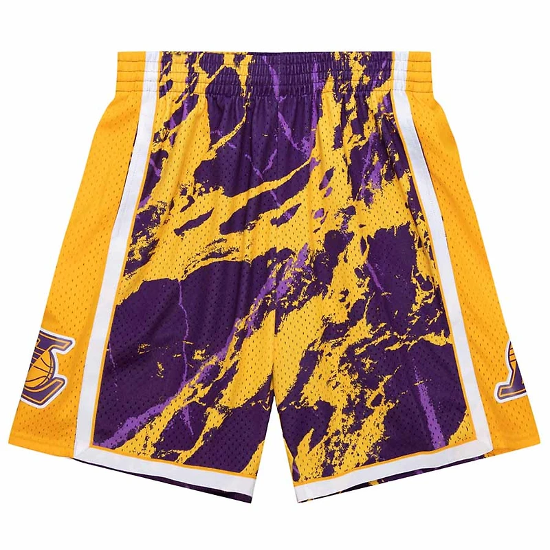 Los Angeles Lakers 2009 Marble Mitchell & Ness Swingman Shorts