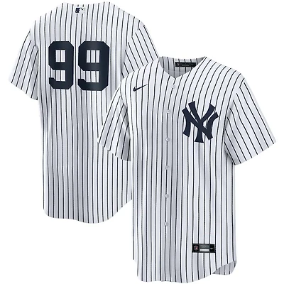 New York Yankees Aaron Judge White Pinstripe Nike Number Only Jersey