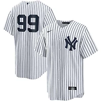 New York Yankees Aaron Judge White Pinstripe Nike Number Only Jersey