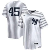 New York Yankees Gerrit Cole White Pinstripe Nike Number Only Jersey