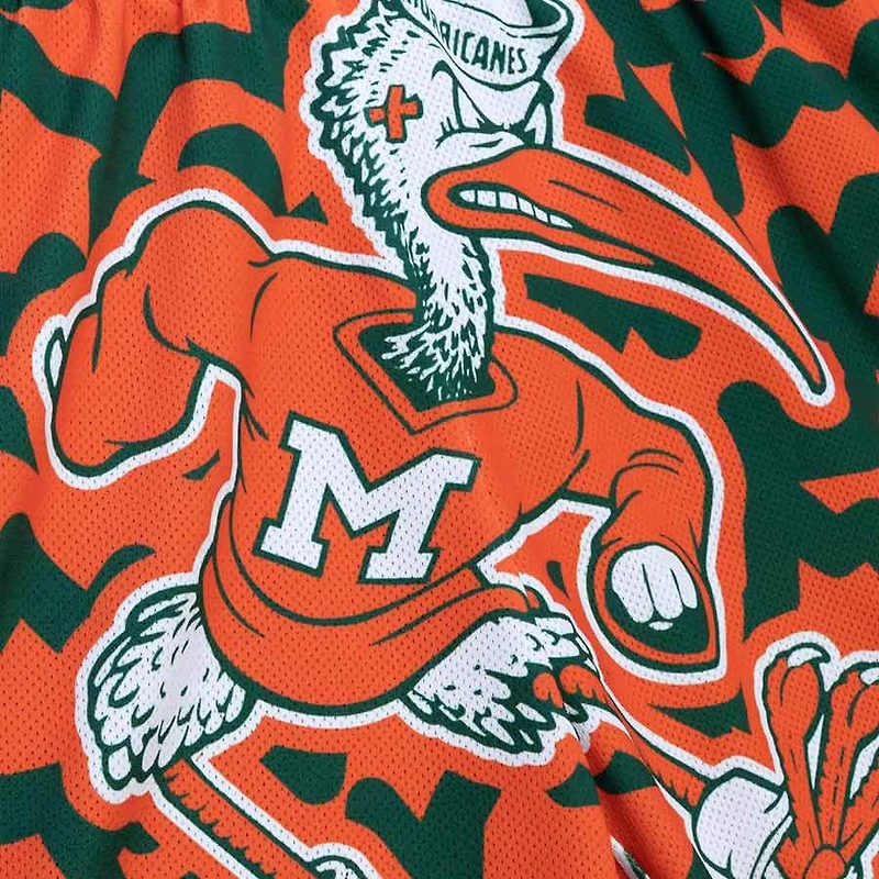Miami Hurricanes Jumbotron 2.0 Sublimated Mitchell & Ness Shorts