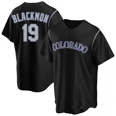 Colorado Rockies Charlie Blackmon Nike Black Player Jersey
