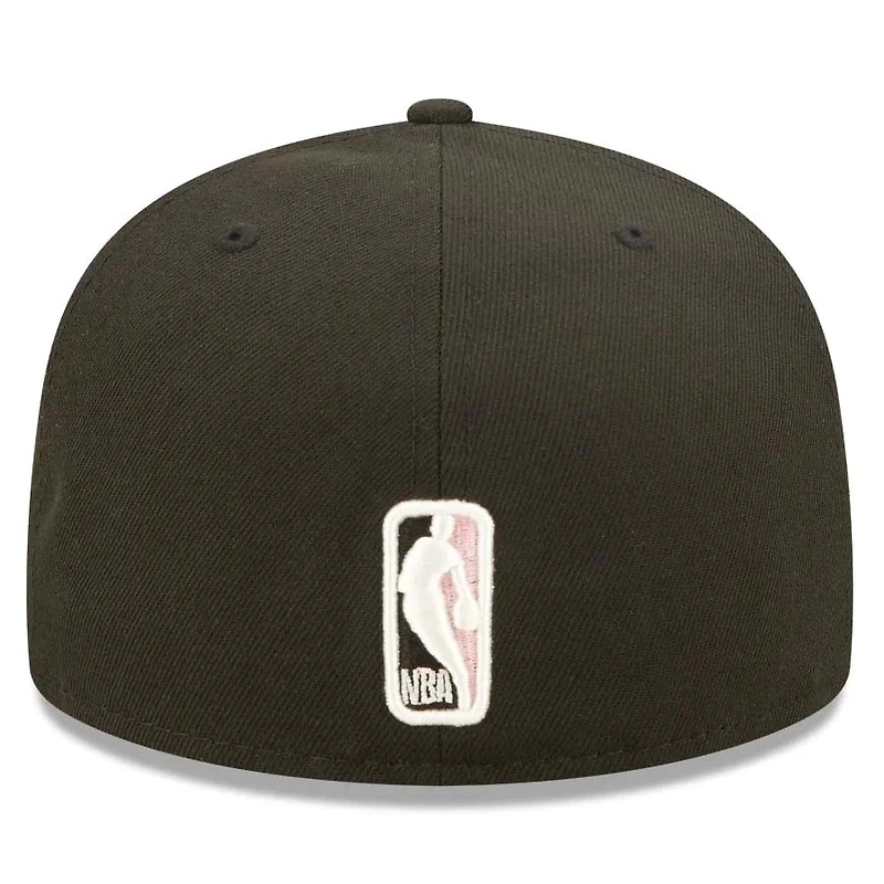 Chicago Bulls Black 6x Champs Pop Sweat NBA 59FIFTY Fitted Hat