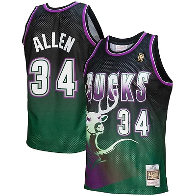 Milwaukee Bucks Ray Allen Mitchell & Ness 1996-97 Hardwood Classics Fadeaway Jersey