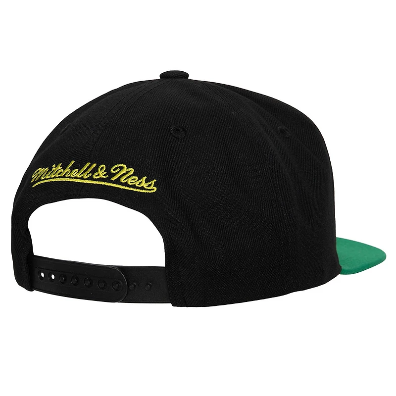 Seattle Supersonics Black-Green Two Tone NBA Core Basic Mitchell & Ness Snapback