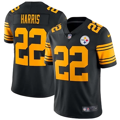 Pittsburgh Steelers Najee Harris Nike Black Color Rush Vapor F.U.S.E Limited Player Jersey