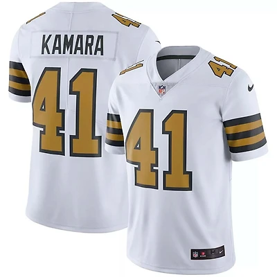 New Orleans Saints Alvin Kamara Vapor Untouchable White Color Rush Limited Player Jersey