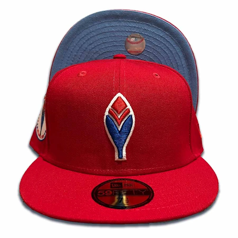 Atlanta Braves Red 1972 All Star Side Patch Blue UV 59FIFTY Fitted Hat