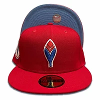 Atlanta Braves Red 1972 All Star Side Patch Blue UV 59FIFTY Fitted Hat