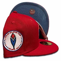 Atlanta Braves Red 1972 All Star Side Patch Blue UV 59FIFTY Fitted Hat