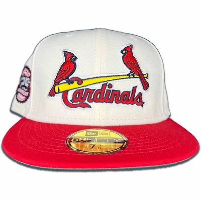 St Louis Cardinals Chrome Two Tone 125th Anniversary Side Patch Green UV 59FIFTY Fitted Hat
