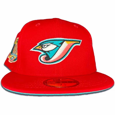 Toronto Blue Jays Red 30th Season Side Patch Teal UV 59FIFTY Fitted Hat