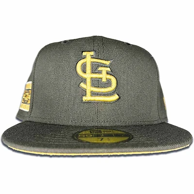 St Louis Cardinals Black 2006 World Series Side Patch Metallic Gold UV 59FIFTY Fitted Hat