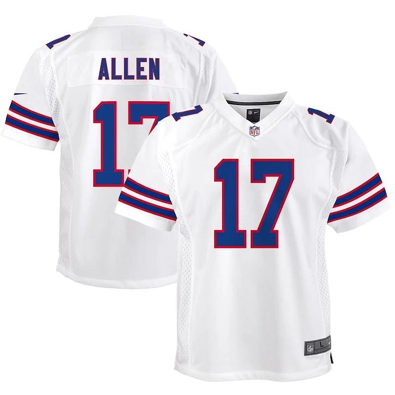 Youth Buffalo Bills Josh Allen White Nike Game Jersey