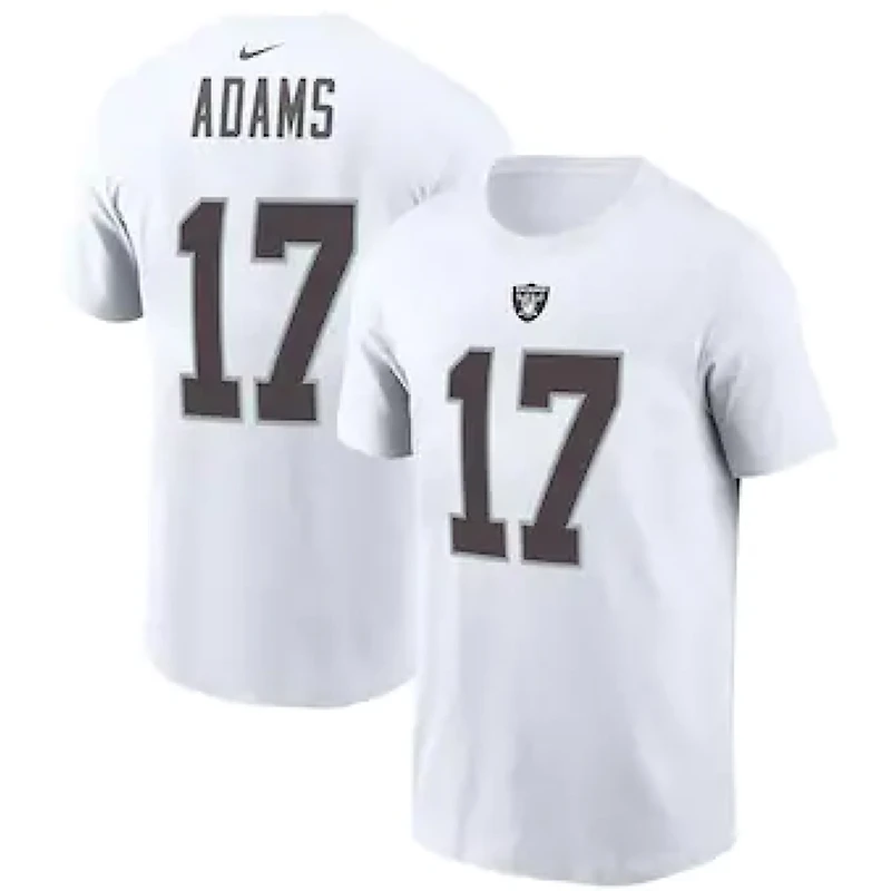 Las Vegas Raiders Davante Adams White Nike T-Shirt