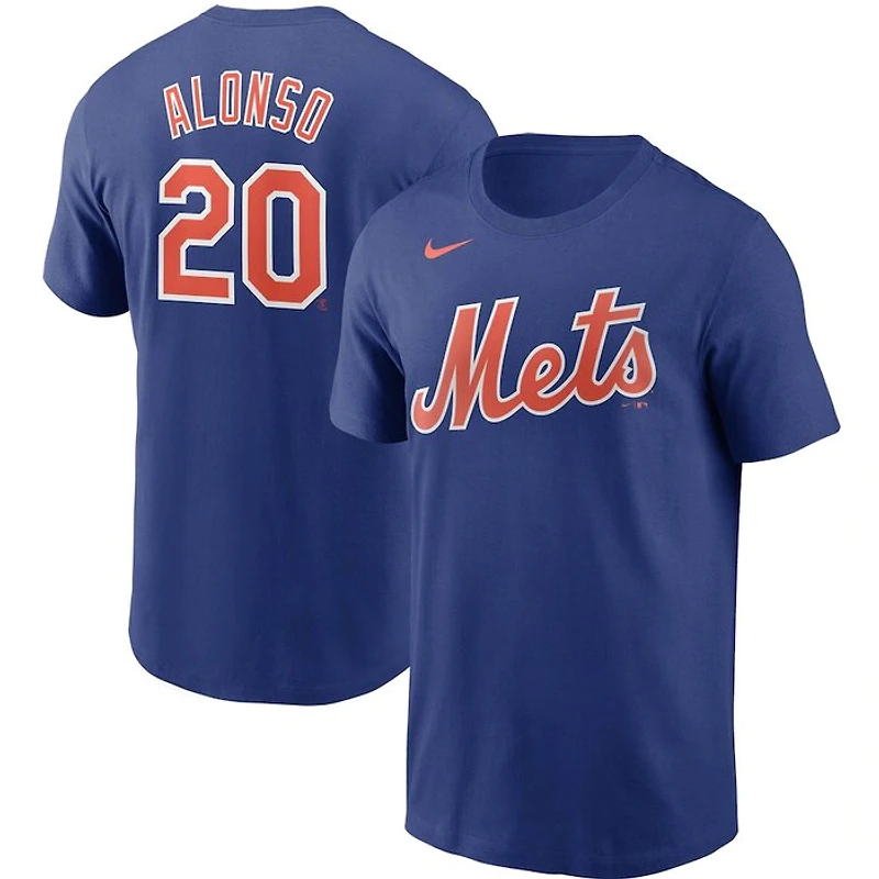 New York Mets Pete Alonso Blue Jersey T-Shirt