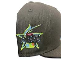 Miami Marlins Black 2017 ASG Patch Icy Blue UV Annual Clearance 59FIFTY Fitted Hat