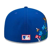 Toronto Blue Jays Royal Blooming Gray UV 59FIFTY Fitted Hat