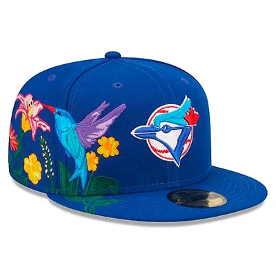 Toronto Blue Jays Royal Blooming Gray UV 59FIFTY Fitted Hat