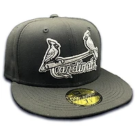St Louis Cardinals Jersey Logo Black and White UV 59FIFTY Fitted Hat