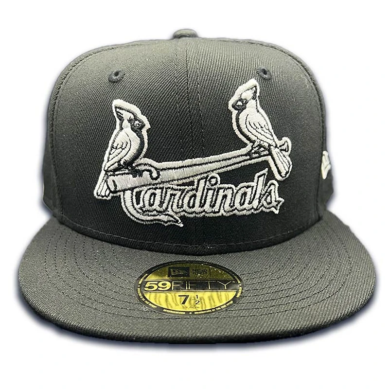 St Louis Cardinals Jersey Logo Black and White UV 59FIFTY Fitted Hat