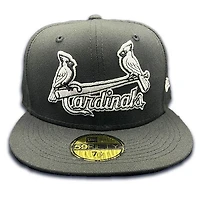 St Louis Cardinals Jersey Logo Black and White UV 59FIFTY Fitted Hat