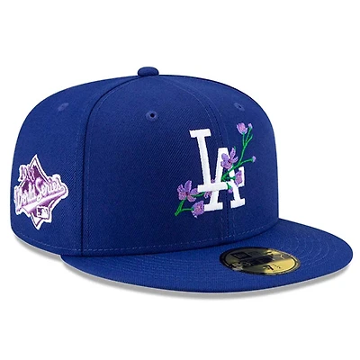 Los Angeles Dodgers Royal Blue Patch Bloom Lavender UV 59FIFTY Fitted Hat