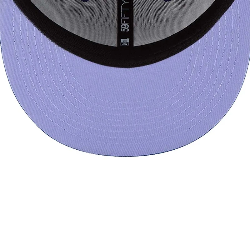 Los Angeles Dodgers Royal Blue Patch Bloom Lavender UV 59FIFTY Fitted Hat