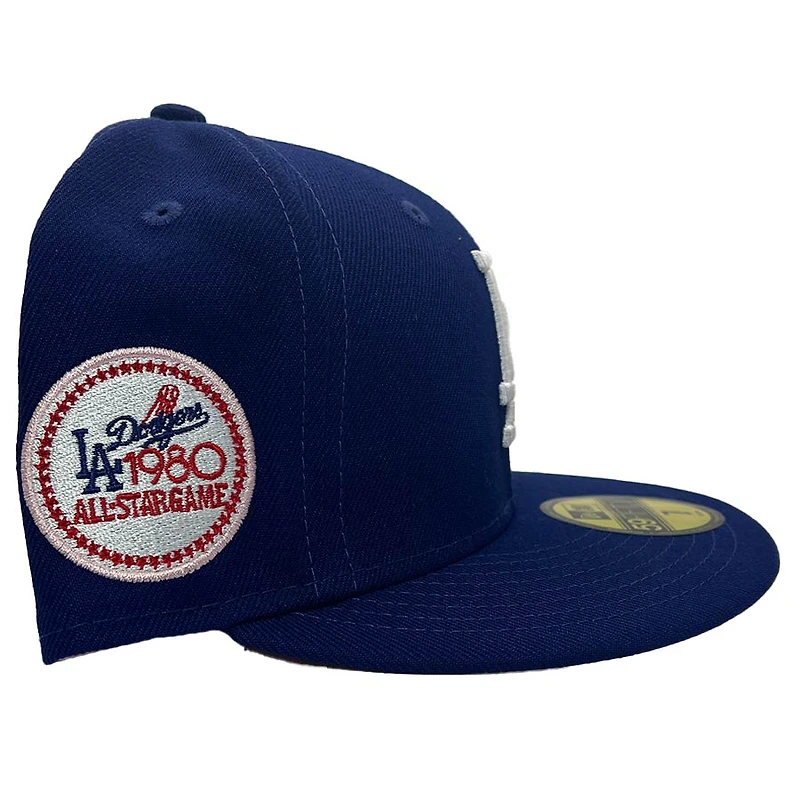 Los Angeles Dodgers Pro Image Exclusive Blue 1980 ASG Patch Pink Sweatband and UV 59FIFTY Fitted Hat
