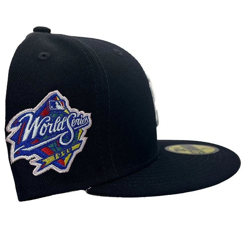 New York Yankees Pro Image Exclusive Navy 1999 WS Patch Pink Sweatband and UV 59FIFTY Fitted Hat