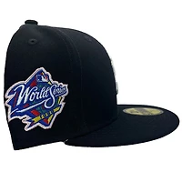 New York Yankees Pro Image Exclusive Navy 1999 WS Patch Pink Sweatband and UV 59FIFTY Fitted Hat