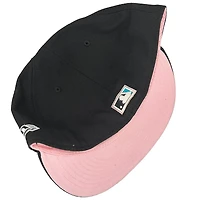 Florida Marlins Pro Image Exclusive Black 25th Year Patch Pink Sweatband and UV 59FIFTY Fitted Hat