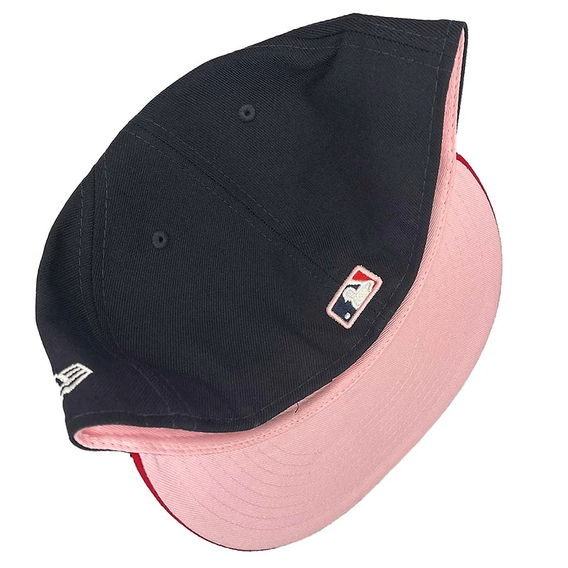 Atlanta Braves Pro Image Exclusive Navy 30th Year Patch Pink Sweatband and UV 59FIFTY Fitted Hat