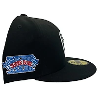 Las Vegas Raiders Pro Image Exclusive Black XVIII SB Patch Pink Sweatband and UV NFL 59FIFTY Fitted Hat