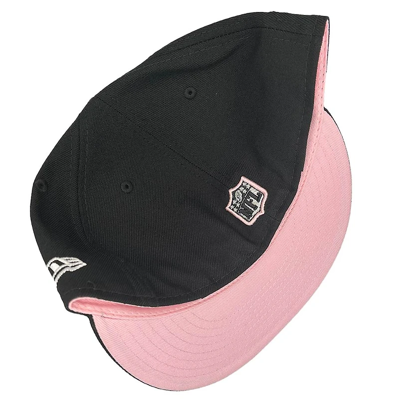 Las Vegas Raiders Pro Image Exclusive Black XVIII SB Patch Pink Sweatband and UV NFL 59FIFTY Fitted Hat