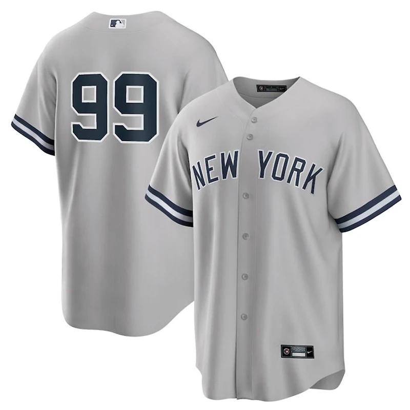 New York Yankees Aaron Judge No Name Nike Gray Jersey