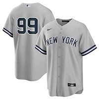New York Yankees Aaron Judge No Name Nike Gray Jersey