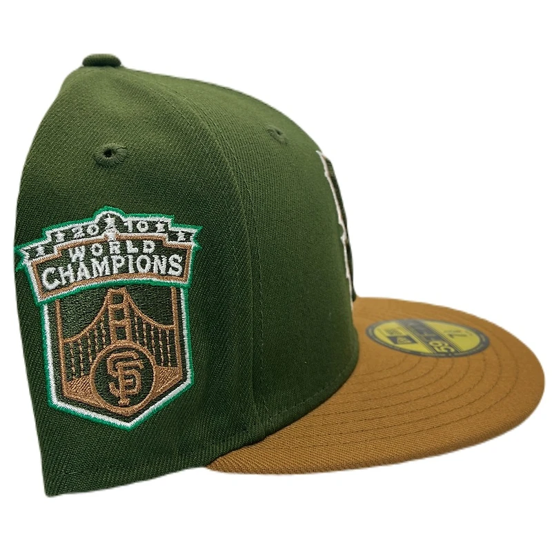 San Francisco Giants Earth Day 2010 World Champions Patch Green UV 59FIFTY Fitted Hat