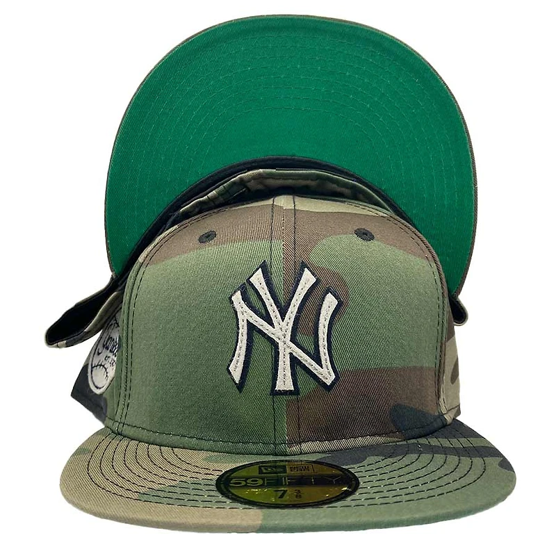 New York Yankees Pro Image Exclusive Camo Felt Green UV 59FIFTY Fitted Hat